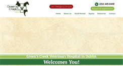 Desktop Screenshot of greenscreekvet.com